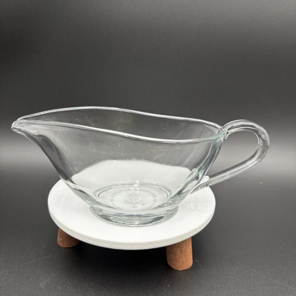 Anchor Hocking Clear‎ Glass Gravy Boat